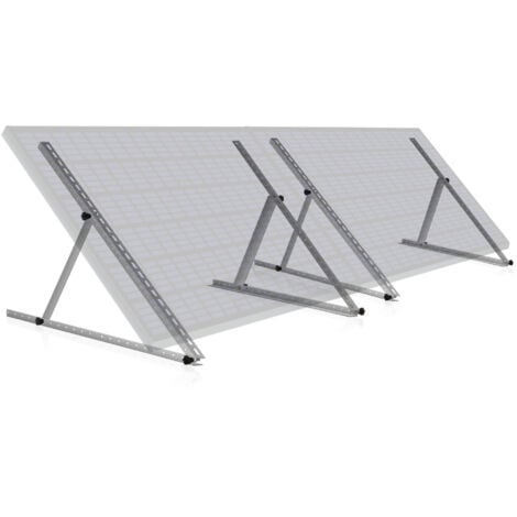 Support de panneau solaire en aluminium Zelsius, de 0 à 90 degrés, pour deux panneaux, barre de support 114 cm