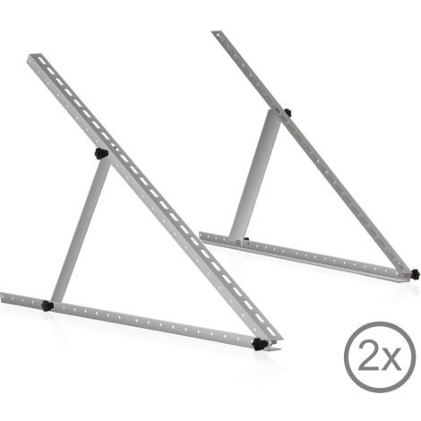 Support de panneau solaire en aluminium Zelsius, de 0 à 90 degrés, pour deux panneaux, barre de support 114 cm