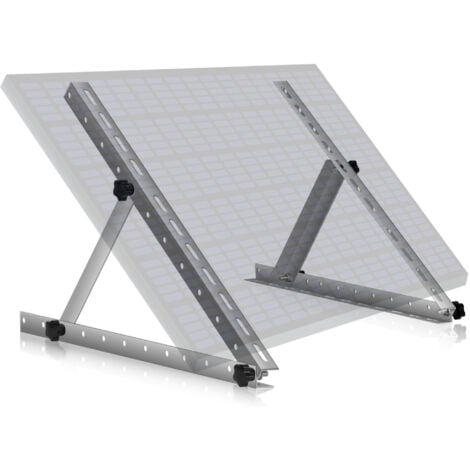 Support de panneau solaire en aluminium Zelsius, de 0 à 90 degrés, pour un panneau, barre de soutien 56 cm