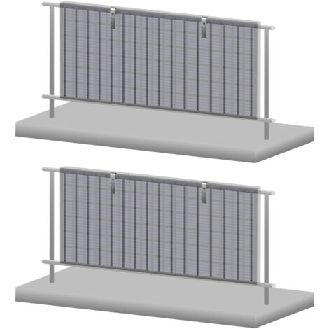 Lot De 2 Crochets Réglables Pour Panneau Solaire, Balcon