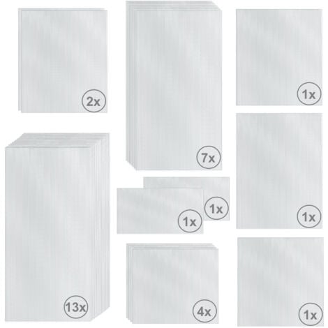 Kit de plaques alvéolaires Zelsius 31 pièces  4 mm Plaques de serre de rechange