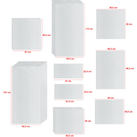 Kit de plaques alvéolaires Zelsius 31 pièces  4 mm Plaques de serre de rechange