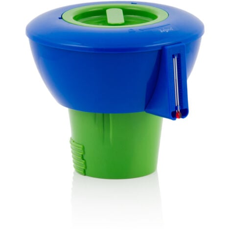 Zelsius Flotteur doseur pour piscine avec thermomètre  Doseur de chlore pour galets de Ø 9 cm