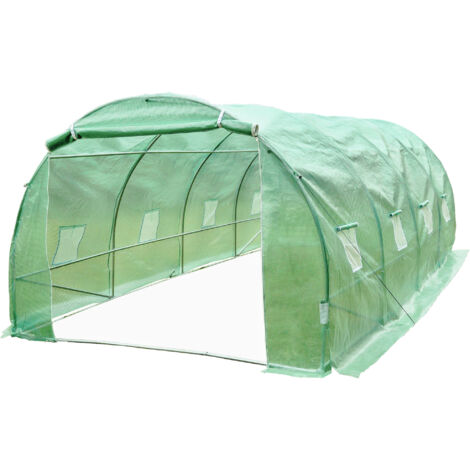 Serre en film plastique Zelsius (L) 4 x (l) 3 x (H) 2 m, serre à tomates stable, tente en film plastique
