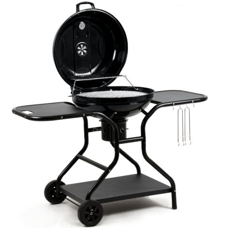 Bbq-Toro – Barbecue sphérique charbon Ø 57 cm – Surface de cuisson Ø 54,5 cm – Bac à cendres amovible – Système de régulation de l'air