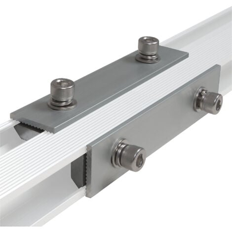 Connecteur universel Zelsius pour rails de modules solaires en aluminium, 4 pièces, support de modules solaires en forme de T