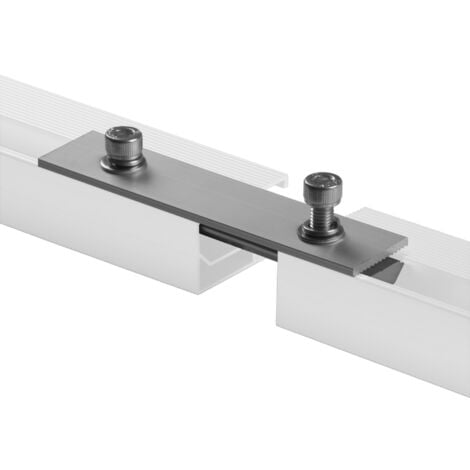 Connecteur universel Zelsius pour rails de modules solaires en aluminium, 4 pièces, support de modules solaires en forme de T