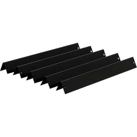 Bbq-Toro – Set de diffuseurs de flamme en porcelaine 5 pièces – 38,9 x 6,6 cm – Rails d'arôme pour barbecue à gaz – Compatible Weber Genesis 300 (1/3)