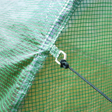 Serre en film plastique Zelsius (L) 4 x (l) 2 x (H) 2 m, serre à tomates stable, tente en film plastique