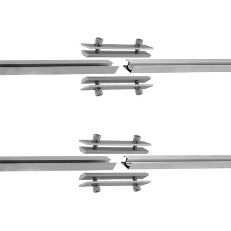Set de rails de montage Zelsius universel en aluminium pour installations solaires, 8 pièces, profilé en aluminium, module inclus