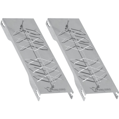 BBQ-Toro Planche à saumon en acier inoxydable pour poisson (2 pièces)  Planche à saumon pour barbecue (1/5)