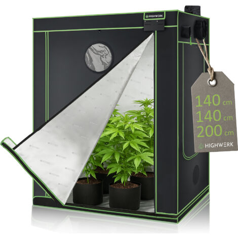 Tente De Culture Intérieure 60x60x140 Cm - Serre Maison Pour Plantes, Légumes Et Herbes