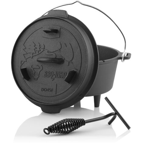 Cocotte En Fonte VOUNOT Dutch Oven 4,25L – Noire – Compatible Induction – NEUVE