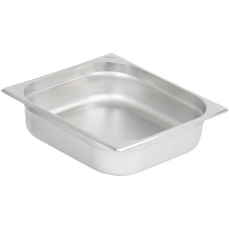 Lot 6 Récipients GN 1/1 Acier Inox 100 Mm – Gastronorm 53x32.5 Cm, Profondeur 10 Cm, Qualité Alimentaire, Empilables Et Résistants