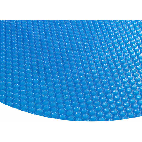 Zelsius Bâche solaire, ronde Ø 5 m bleu 400µ Bâche à bulles, flottante