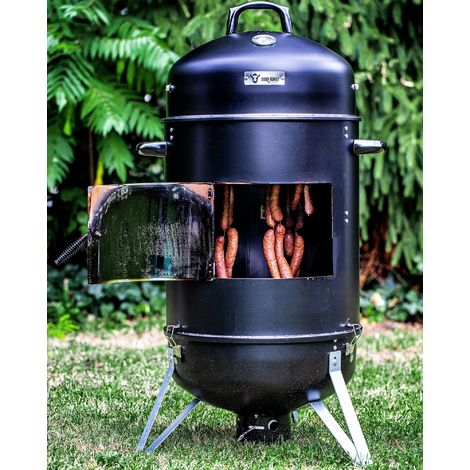 BBQ-Toro Fumoir Hickory Ø 46 cm Gril de charbon de bois avec couvercle  Barbecue smoker