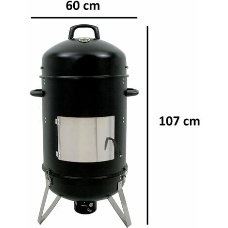 BBQ-TORO Gril pivotant | Ø 64 cm | gril au charbon de bois avec grille |  gril à manivelle | noir | gril sur pied