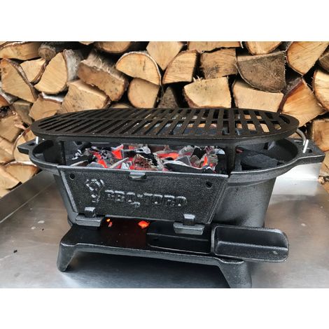 Grille en fonte ronde pour barbecue Dia 54cm Solide Grill BBQ 