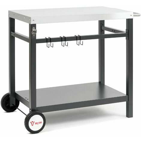 BBQ-Toro Chariot pour barbecue 85 x 50 x 81 cm Table d'appoint