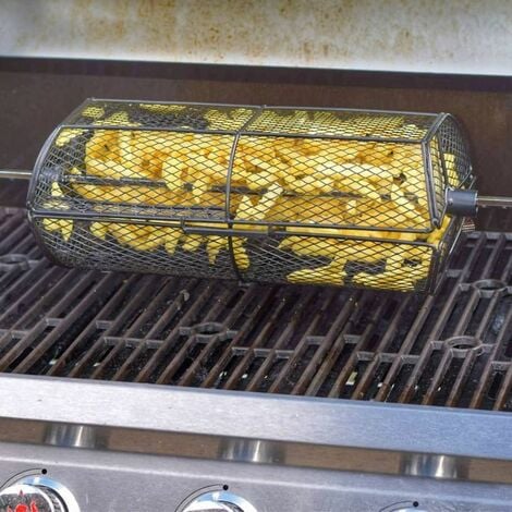 V-Forge - Panier à grillades pour barbecue portatif en inox au