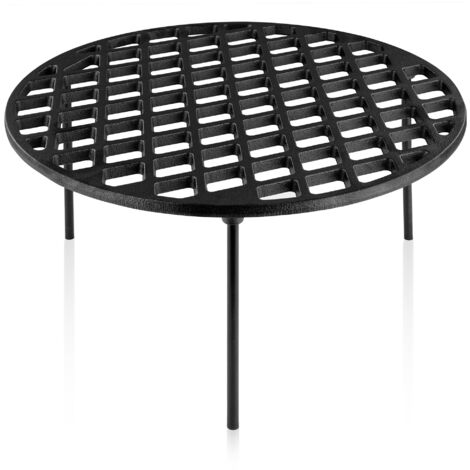 Bbq-Toro – Grille de cuisson en fonte Ø 40 cm – 3 pieds amovibles – Accessoire barbecue multifonctionnel – Pour cuisson directe sur charbon
