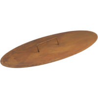 BBQ-Toro Couvercle pour brasero Ø 70 cm Aspect rouille Couvercle pour brasero avec poignée
