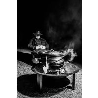 BBQ-Toro Potjie #2 avec pieds | 6 litres | Chaudron de sorcière en fonte | Pot