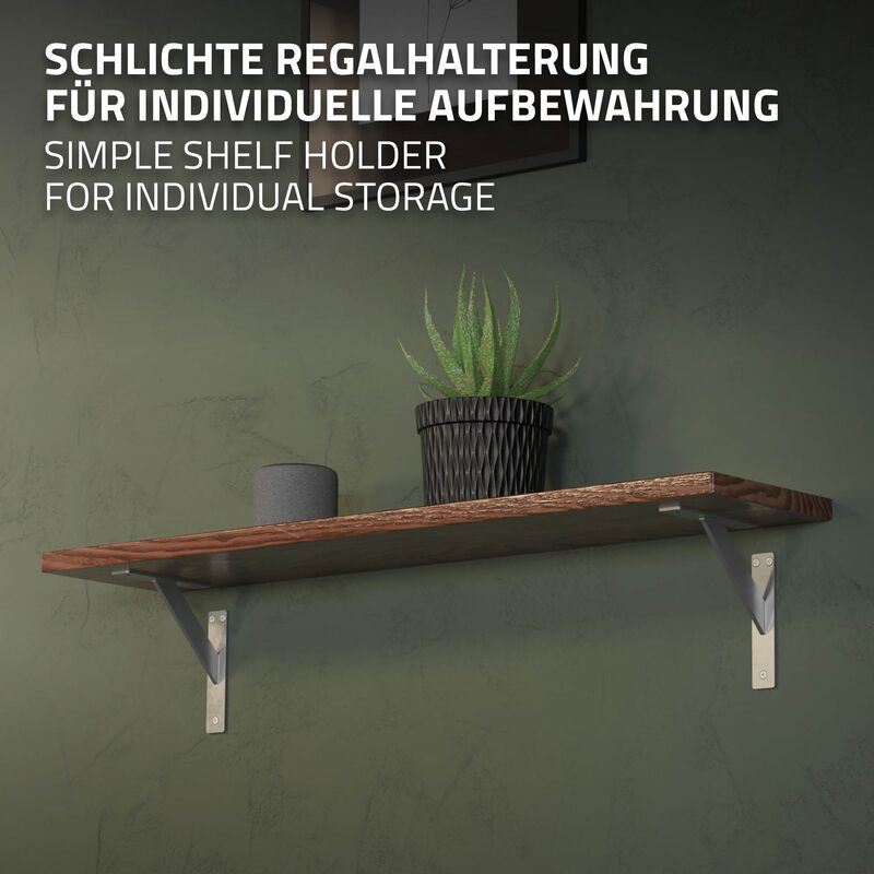 Junmeido Mensole Galleggianti Da Parete In Metallo, 2 Pezzi 30x12x4 Cm, Scaffali Sospesi In Alluminio, Fino A 10kg, Per Bagno Cucina Soggiorno, Colore Nero