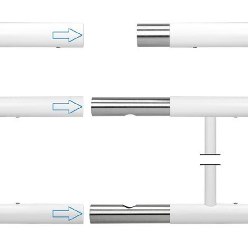 Ringhiera Balcone Francese 184x90 Cm Nera - In Acciaio Verniciato A Polvere, Per Interni Ed Esterni, Con Montaggio A Parete