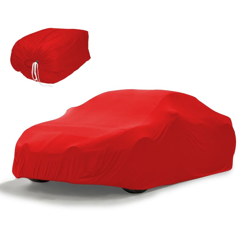 Telo copriauto da esterno rosso Fiat 500
