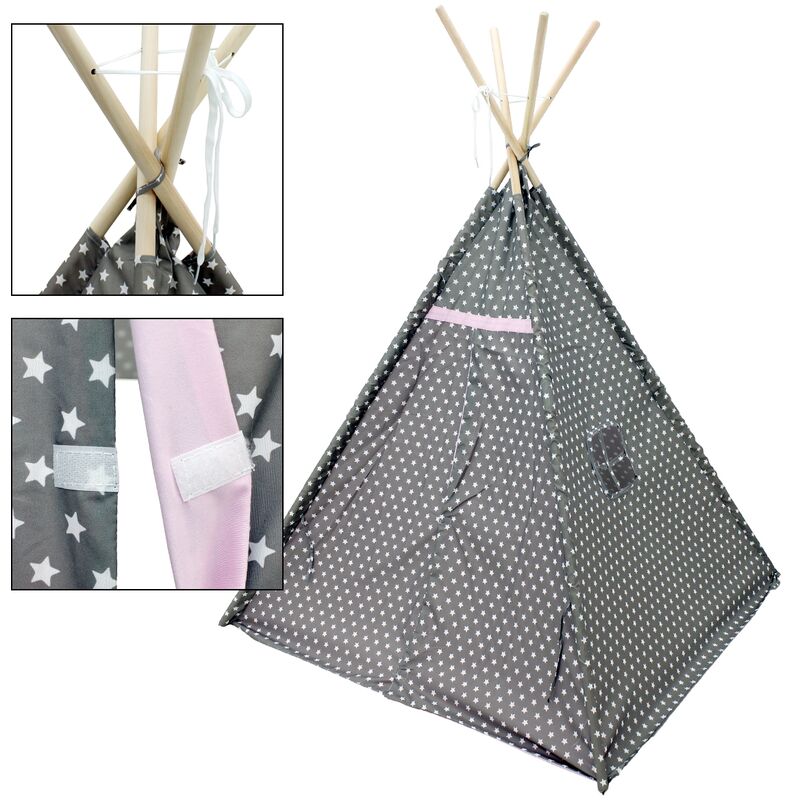 ECD Germany Tenda Tipi Tenda da Gioco per Bambini 117x105x108 cm