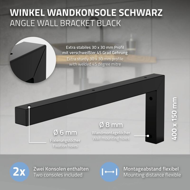 2 Staffe Portatubo Per Armadio – 3,2 X 1,6 Cm, In Lega Di Zinco, Nere, Per Appendiabiti E Tende - 3