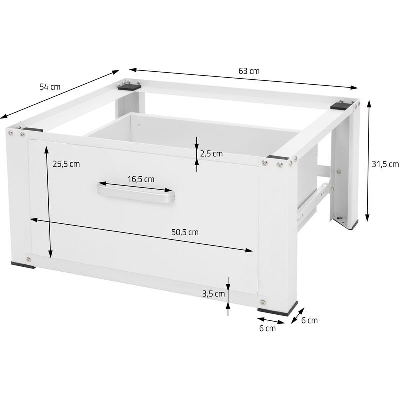 Shvieiart Supporto Lavatrice Cuscinetto 360kg Base Regolabile per Lavatrice  Smorzamento Base Regolabile per Lavatrice Asciugatrice,8Gambe-4Ruote :  : Grandi elettrodomestici