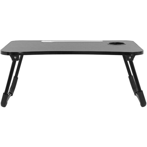 ML-Design Tavolino da Letto Nero 60x40 cm Tavolo Pieghevole per Laptop da  Divano Scrivania Portatile