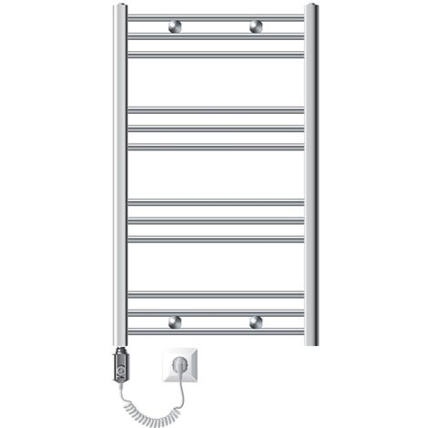 LuxeBath Radiatore Iron EM Scaldasalviette 600 X 1400 Mm Nero Opaco Calorifero Attacco Centrale Con Termostato E Set Di Collegamento A Pavimento Termosifone Moderno Termoarredo Bagno 89759181