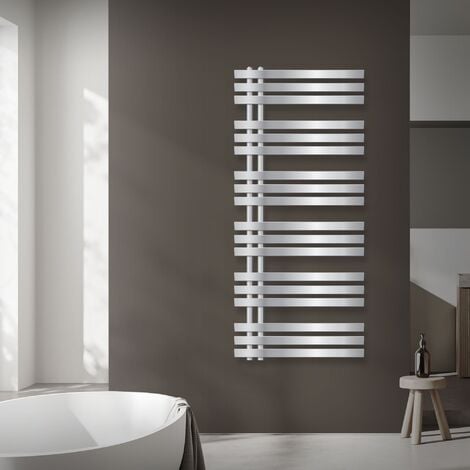 ECD Germany Radiatore da Bagno a Pannello Iron EM Design Scaldasalviette - 600  x 1400 mm - Cromato 