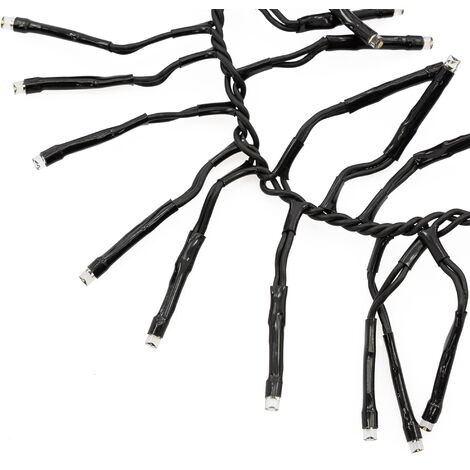 GARTENPIRAT Catena Luminosa Gocce Ghiaccio 24m 960 LED Bianco Caldo Flashlight - Foto 5