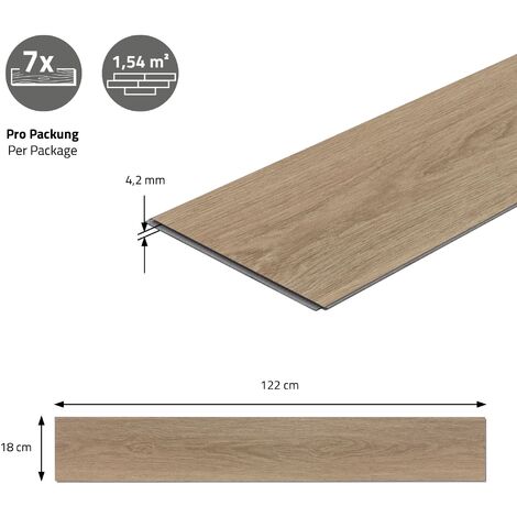 pavimento PVC adesivo laminato parquet doghe listoni legno LVT 2.04 m2 15  pezzi