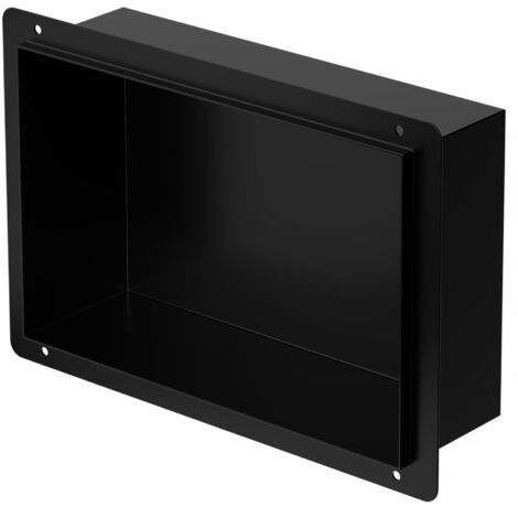 BERNSTEIN® Nicchia Da Parete In Acciaio Inox - BS203010 - Nicchia Per Doccia, Nicchia Per Bagno - Senza Bordo - 20 X 30 X 10 Cm - Colore: Acciaio Spazzolato - Inossidabile