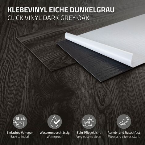 ML-Design Pavimento in PVC Parquet Vinile Deluxe Marrone Quercia a Click 35  pezzi 122 x 18 cm 7,7 m² Spessore 4,2 mm Listoni Laminati a Incastro  Antiscivolo Pavimentazione Impermeabile : : Fai da te