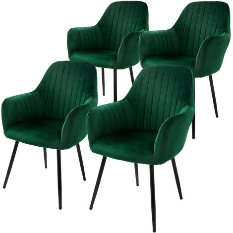 WOLTU Set di 4 Sedie da Pranzo con Braccioli e Schienale, Sedie Cucina