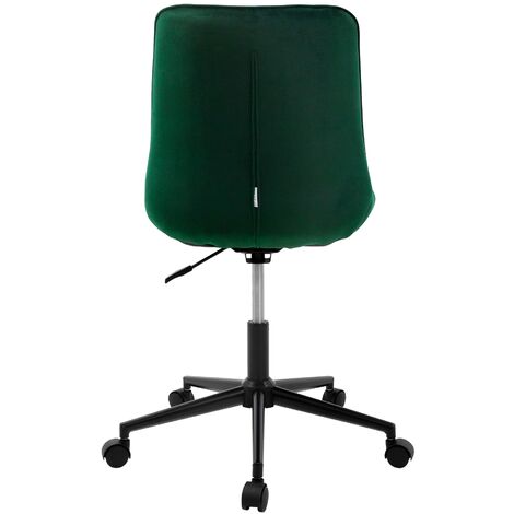 Sedia Ufficio Girevole In Velluto Blu Con Braccioli Modello Cloe | Poltrona PC Ergonomica Con Altezza Regolabile E Base A 5 Ruote | Scrivania Design Versatile Per Studio E Cameretta - 5