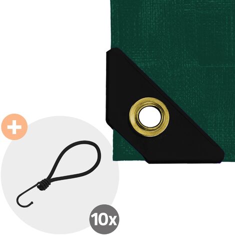 Telone Premium 5x3m Grigio In PVC - Impermeabile, Antistrappo, Con Occhielli E Ganci - Foto 8