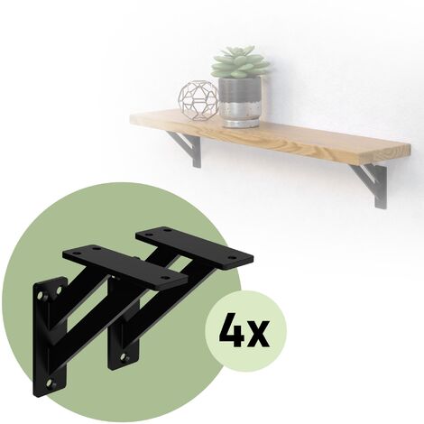 Mensole Da Parete In Metallo, 2 Pezzi Da 20 Cm, Mensola Galleggiante Nera Mensola Da Doccia A Parete Mensola Da Parete Rettangolare Con Fori E Viti Per Soggiorno Camera Da Letto Cornici Per Foto 92317227