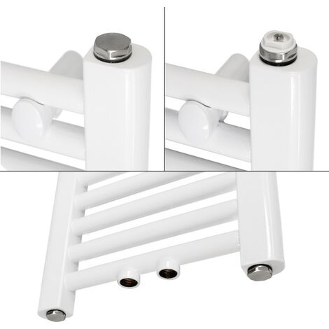 Set Moderno Di Valvole Angolari E Copri Tubi Per Radiatore - Scelta Di Finure