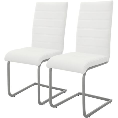 Sarah - Set di 6 sedie con schienale alto, per sala da pranzo, cucina, soggiorno, colore: grigio e bianco