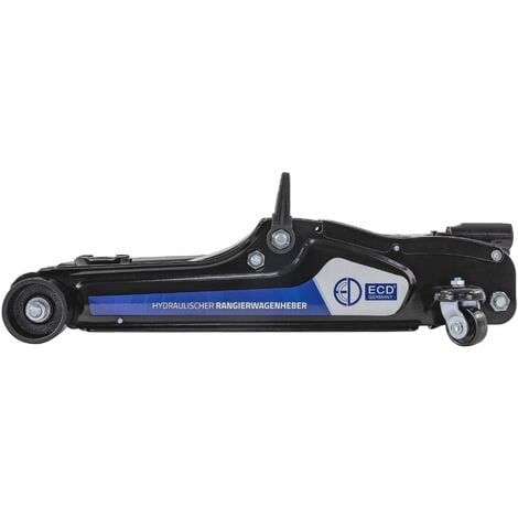 ECD Germany Cric Idraulico per Auto Martinetto Sollevatore fino a 2,5 T Altezza di Sollevamento da 80 a 360 mm Certificato TÜV/GS Rulli 360° Cavalletto per Officina Adatto al Cambio Olio Gomme