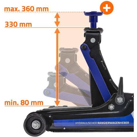 Cric Idraulico Auto 2,5 Tonnellate - Altezza 85-380 Mm, Certificato TÜV - Foto 7