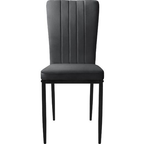 ML-Design Set Di 6 Sedie Per Sala Da Pranzo Sedia Da Cucina In Tessuto Teddy Blu Poltroncina Da Soggiorno Con Schienale Poltrona Imbottite Con Gambe In Metallo Nero Sedie Lounge Ergonomiche 87000241
