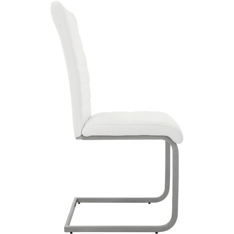 Sedia Ufficio Metallo In Simil Pelle Nero - Foto 6